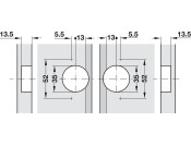 Mitred Flap Hinge 120D for 22.5D App