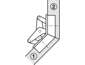 Mitred Flap Hinge 120D for 22.5D App