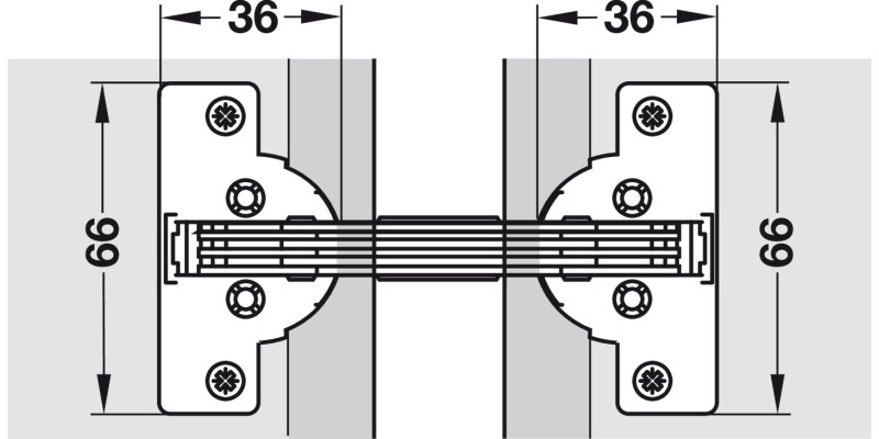 Mitred Flap Hinge 135D for 45D App