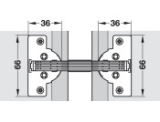 Mitred Flap Hinge 135D for 45D App