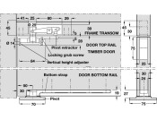 Dbl Action Pivot Set 75x70mm 250kg Galv