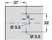 Nexis 2mm Mounting Plate 1prt Slide SupCruci Hos