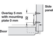 Nexis 0mm Mounting Plate 2prt Slide Straight Hos