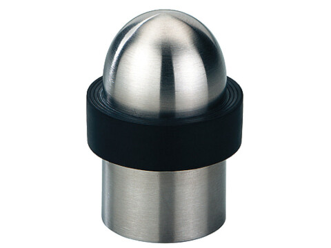 Door Stop, Floor Mounted, &Oslash; 39 mm, Stainless Steel, Rubber Buffer, Startec