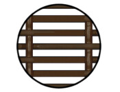 Vent Grille RM 225x120mm Pl Brown