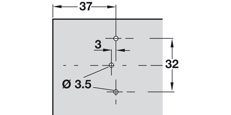 Nexis 0mm Mounting Plate 2prt Click SupCruci Hos