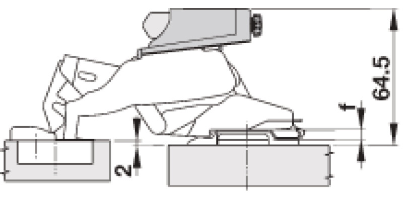 Nexis 170D Soft Close Fit for SF Cup NP