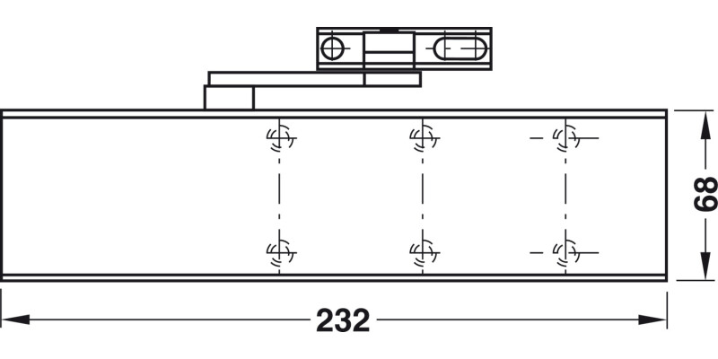 Dorma TS71 OH Dr Closer 3-4 Slv