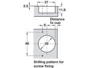 Nexis 95/45D Hinge Sprung Click SF