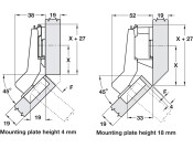 Nexis 95/45D Hinge Sprung Click SF