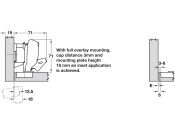 Nexis 170D Hinge Click Sprung Full/Inset