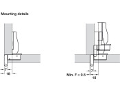 270D Keyhole Hinge Full SF Hospa