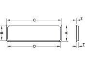 Vent Grille RM 227x68mm Pl Brown CLR