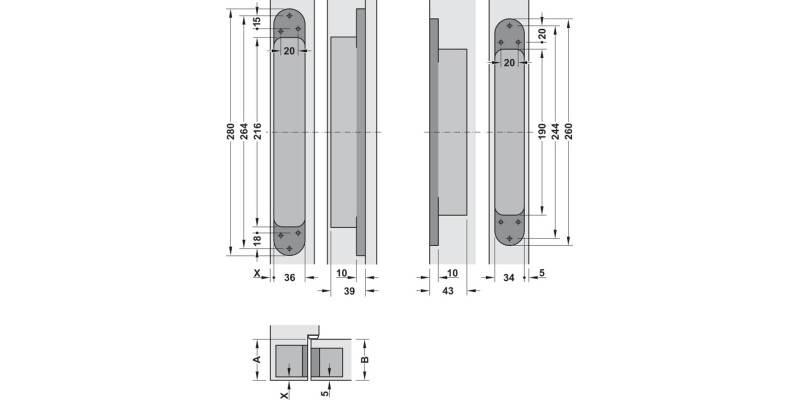 Tectus TE645 3D 180D Hinge PN