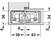 Tectus TE645 3D 180D Hinge BM