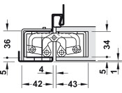 Tectus TE645 3D 180D Hinge BM