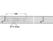 Hawa 20-A Endfold Deadbolt Lock St Galv