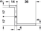 Neuform Hinge 40mm 15-16mm Brass PNP