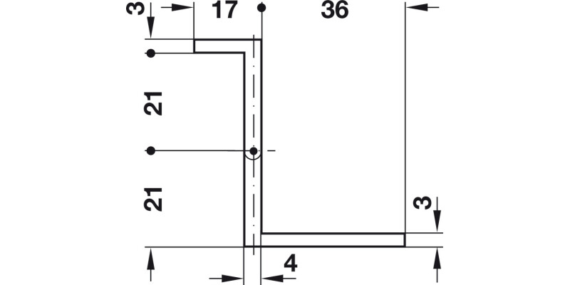 Neuform Hinge 40mm 19-20mm Brass Pol