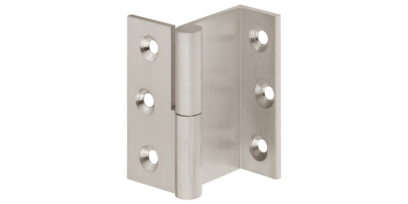 Cranked Hinge 50x35mm LH Brass MNP