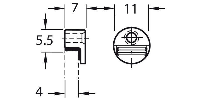 Mirror Clip Round ZA NP