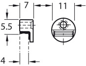 Mirror Clip Round ZA NP