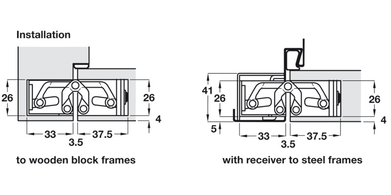 Tectus TE527 3D 180D Hinge MC
