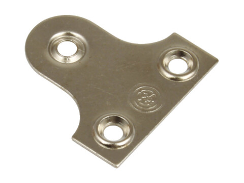 Mirror Plate 38x38mm St Brass