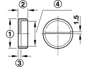 Suspension Fit RM D16mm Pl Wht