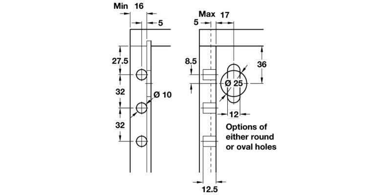 Traser-8 Cab Hanger Knock-In RH SZP