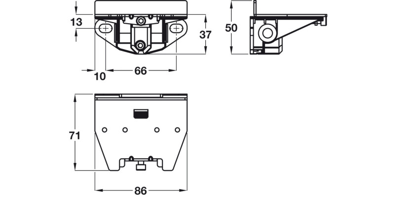Atlas Cabinet Hanger Lower Support 2mm
