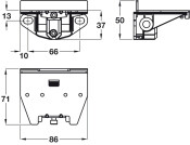 Atlas Cabinet Hanger Lower Support 2mm