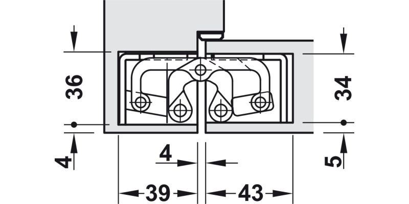 Tectus TE645 3D 180D Hinge St St Effect