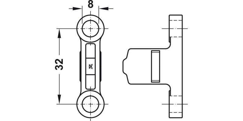 MX Front Fixing Bracket Screw Fix