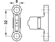 MX Front Fixing Bracket Screw Fix
