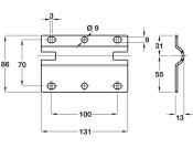 Double Wall Plate for Atlas Cab Fitting