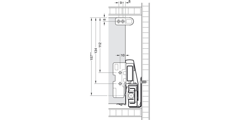MX Round Rail Set 400mm Ant