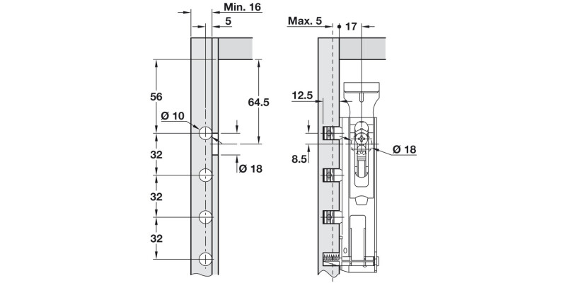 Cabinet Hanger Rapid Fitting Set