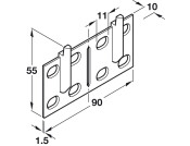 Scarpi-4 Double Wall Mount Plate SZP