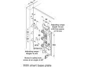 Concealed Cabinet Hanger Short Plate LH