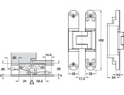 Tectus TE340 3D 180D Energy Hinge MC