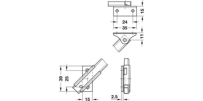 Lid Stay Arretop 200mm St NP