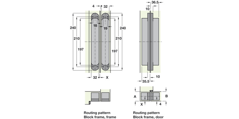 Tectus TE640 3D 180D Hinge BM