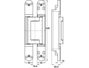 Tectus TE640 3D 180D Hinge BM