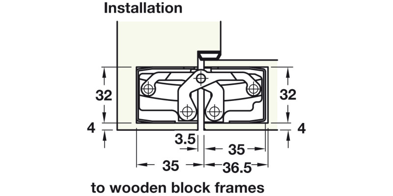 Tectus TE640 3D 180D Hinge BM