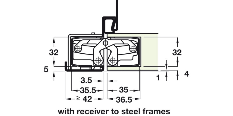 Tectus TE640 3D 180D Hinge BM