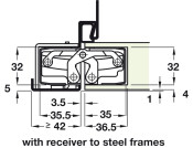 Tectus TE640 3D 180D Hinge BM