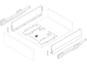 NovaPro Tipmatic Set Max Drawer 1200mm
