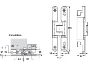 Tectus TE240 3D 180D Energy Hinge SSSE