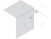 Lid Stay Firmatop 250mm Sprung Brass CP